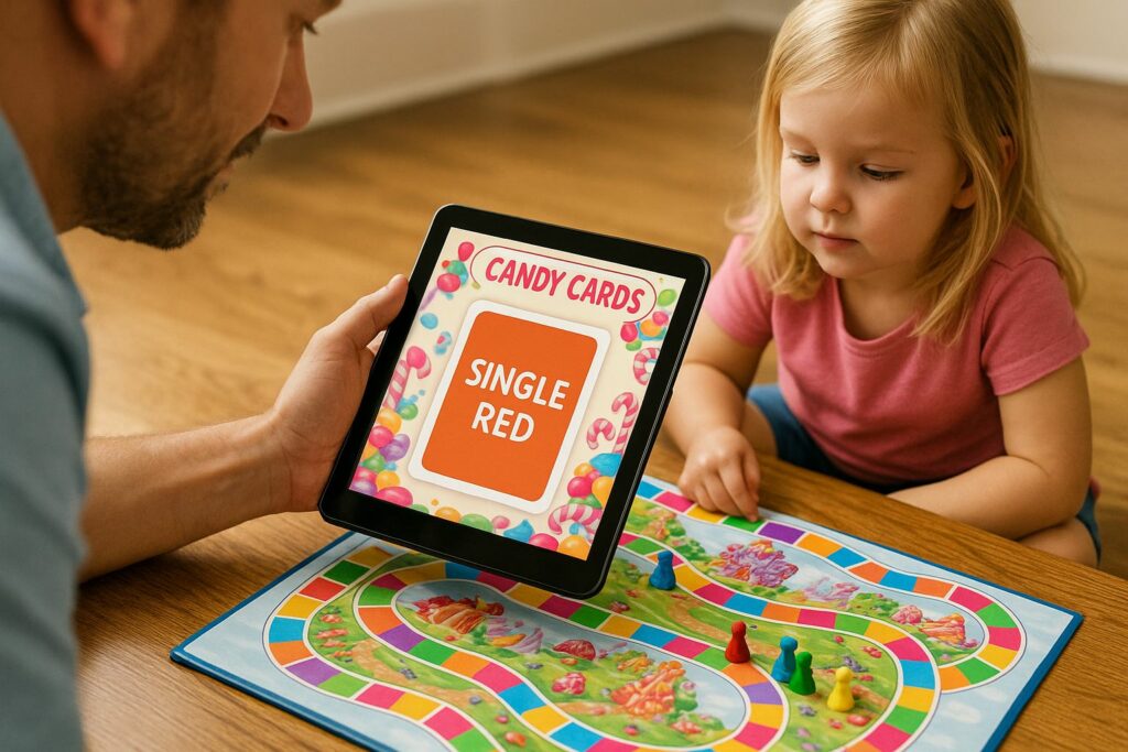 Setup Digital Candyland Cards